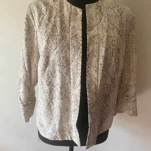 NWT Laura Ashley Spring Garden Python  jacket size petite medium T21